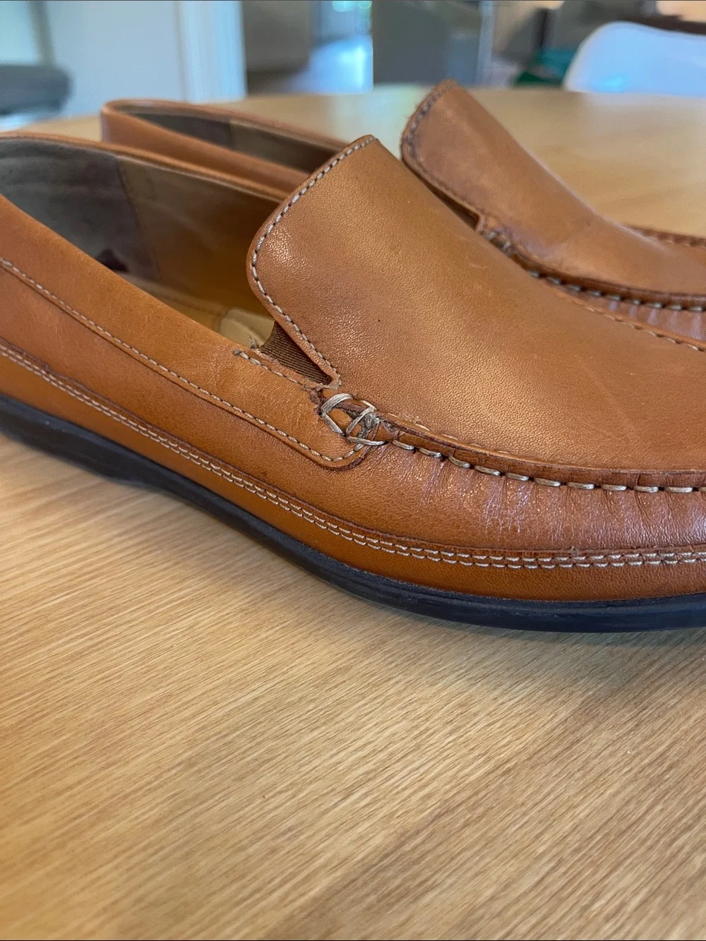 Boys' Johnston & Murphy Locklin Leather Venetian Loafers (Youth) 4